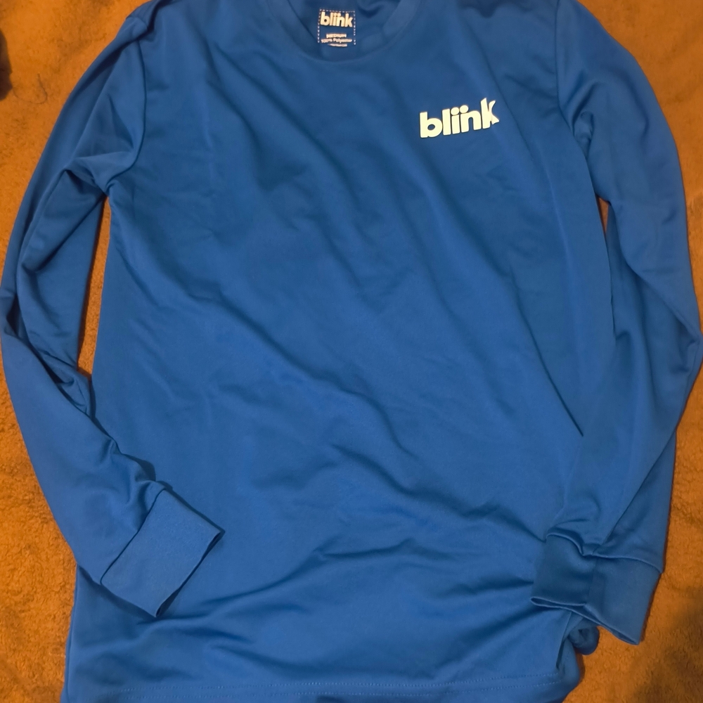 Blink Men's Long-Sleeve Crew Tee in Blue